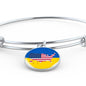 Ukrainian-American - Bangle Bracelet