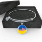 Ukrainian-American - Bangle Bracelet