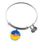 Ukrainian-American - Bangle Bracelet