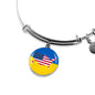 Ukrainian-American - Bangle Bracelet