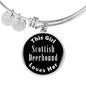 Scottish Deerhound v2s - Bangle Bracelet
