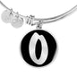 Initial O v2b - Bangle Bracelet