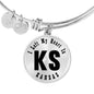 Heart In Kansas v01 - Bangle Bracelet