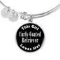 Curly-Coated Retriever v2 - Bangle Bracelet