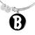 Initial B v3b - Bangle Bracelet