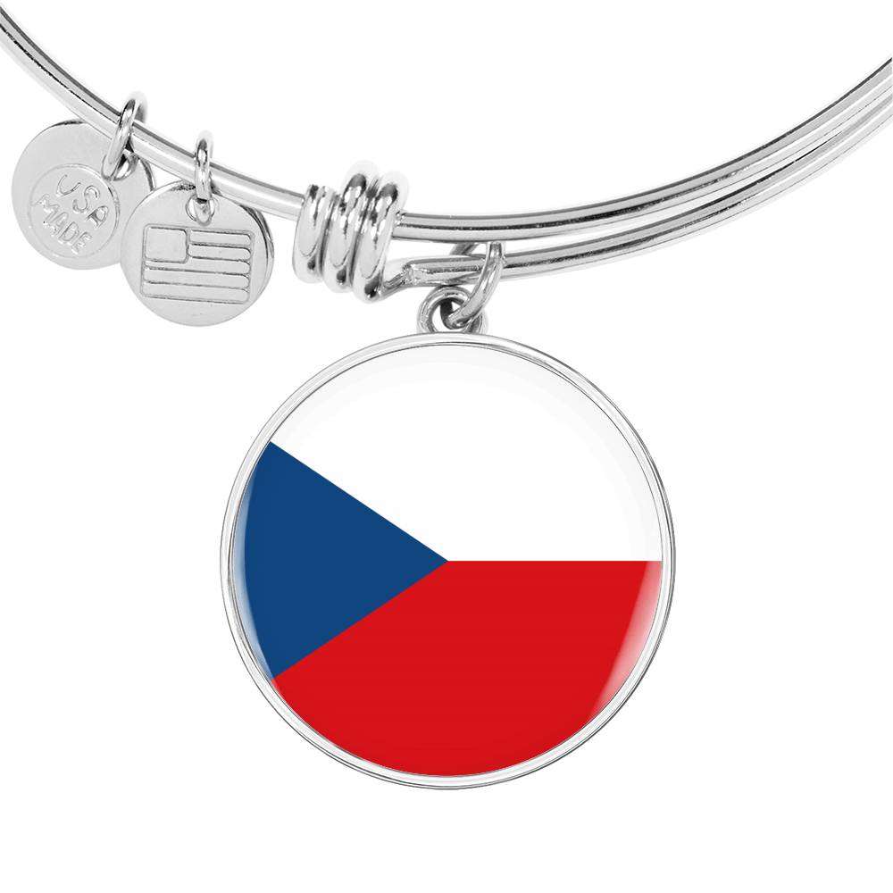Czech Flag - Bangle Bracelet
