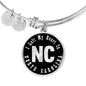 Heart In North Carolina v02 - Bangle Bracelet
