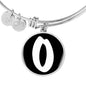 Initial O v3b - Bangle Bracelet