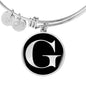 Initial G v2a - Bangle Bracelet