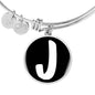 Initial J v3b - Bangle Bracelet