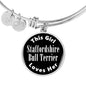 Staffordshire Bull Terrier v2 - Bangle Bracelet