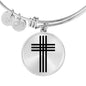 Stylized Cross - Bangle Bracelet