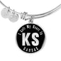 Heart In Kansas v02 - Bangle Bracelet