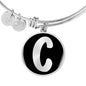 Initial C v2b - Bangle Bracelet