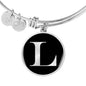 Initial L v2a - Bangle Bracelet