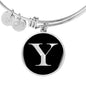 Initial Y v2a - Bangle Bracelet