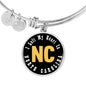 Heart In North Carolina - Bangle Bracelet