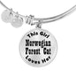 Norwegian Forest Cat - Bangle Bracelet