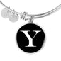 Initial Y v3a - Bangle Bracelet