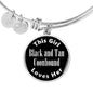 Black and Tan Coonhound v2s - Bangle Bracelet