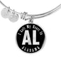 Heart In Alabama v02 - Bangle Bracelet
