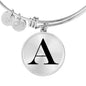Initial A v1a - Bangle Bracelet