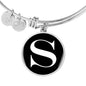 Initial S v3a - Bangle Bracelet