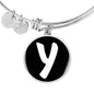 Initial Y v3b - Bangle Bracelet