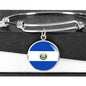 Salvadoran Flag - Bangle Bracelet
