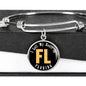 Heart In Florida - Bangle Bracelet