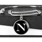 Initial N v3a - Bangle Bracelet