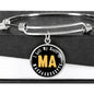 Heart In Massachusetts - Bangle Bracelet