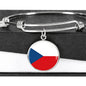 Czech Flag - Bangle Bracelet