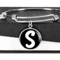 Initial S v3b - Bangle Bracelet