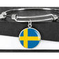 Swedish Flag - Bangle Bracelet