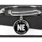 Heart In Nebraska v02 - Bangle Bracelet