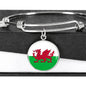 Welsh Flag - Bangle Bracelet
