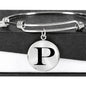 Initial P v1a - Bangle Bracelet