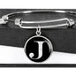 Initial J v2a - Bangle Bracelet
