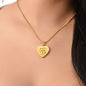 You Are The Stars To My Sky - Engraved Heart Pendant Necklace