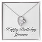 Happy Birthday Yvonne - Forever Love Necklace