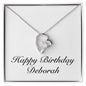 Happy Birthday Deborah - Forever Love Necklace