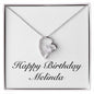 Happy Birthday Melinda - Forever Love Necklace