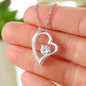311 - To Daughter From Mom - Forever Love Heart Necklace