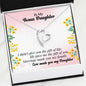 315 - To Daughter - Forever Love Heart Necklace