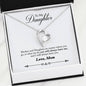 040 - To Daughter From Mom - Forever Love Heart Necklace