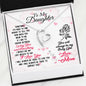 310 - To Daughter From Mom - Forever Love Heart Necklace