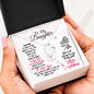 310 - To Daughter From Mom - Forever Love Heart Necklace
