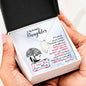 311 - To Daughter From Mom - Forever Love Heart Necklace