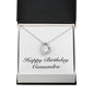Happy Birthday Cassandra - Forever Love Necklace